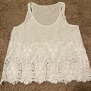 White lacy style Blouse